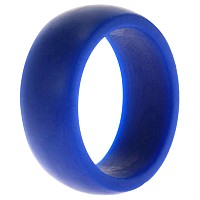 ROQ Blue Silicone Wedding Ring for Men, Size 7, 8mm Wide