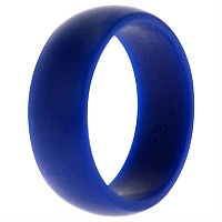 ROQ Blue Silicone Wedding Ring for Men, Size 13, 8mm Wide