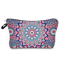 Deanfun Roomy Cosmetic Bag3 Piece Set Waterproof Travel Toiletry Pouch Makeup With Zipper Mandala 1