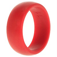 ROQ Red Silicone Wedding Ring for Men, Size 11, Comfort Fit