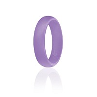 ROQ Lavender Silicone Wedding Ring for Women, Size 8