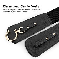 Jasgood Womens Fashion Vintage Wide Elastic Stretch Waist Belt With Interlock Buckle Halloween Belt