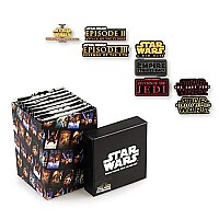 Star Wars Movie Title Pin Collection | Exclusive Poster Title Pin From Each Episode | Set Of 8 Unique Pins