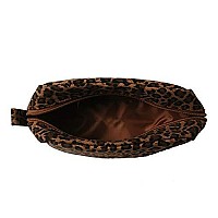 JIU HONG CHAO Leopard Cosmetic Bags Big Cheetah Print Makeup Bag Lightweight Canvas Travel Toiletry Purses Accessories Organizer Pouch Gifts for Women