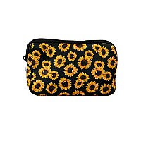 Ajltpa Cosmetic Bag Waterproof Neoprene Zipper Pouch Travel Portable Toiletry Makeup Bags Organizer Case For Women And Girls Su