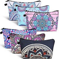 6 Pieces Makeup Bag Toiletry Pouch Waterproof Cosmetic Bag With Zipper Travel Packing Bag 87 X 53 Inch Small Cosmetic Bag Acce