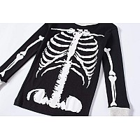 Dolphinfish Boys Halloween Pajamas Skeleton Glow In The Dark Clothes Sleepwear Style854Meizz Size 14 Black