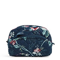 Vera Bradley Womens Cotton Mini Cosmetic Makeup Organizer Bag Rose Toile Recycled Cotton One Size