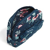 Vera Bradley Womens Cotton Mini Cosmetic Makeup Organizer Bag Rose Toile Recycled Cotton One Size