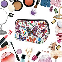 Ajltpa Cosmetic Bag Waterproof Neoprene Zipper Pouch Travel Portable Toiletry Makeup Bags Organizer Case For Women And Girls Se