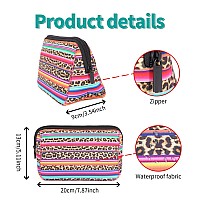 Ajltpa Cosmetic Bag Waterproof Neoprene Zipper Pouch Travel Portable Toiletry Makeup Bags Organizer Case For Women And Girls Ra