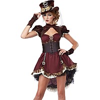 Whippy Womens Laceup Corset Elastic Waist Belt Tied Waspie Wide Belt For Women Halloween Costume Coffee L