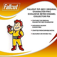 Fallout Pip-Boy Original Character Pin | Official Fallout Pip-Boy 2000 Mk VI Collectible | Exclusive Retro-Style Enamel Collector Pin