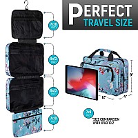 Large Travel Hanging Toiletry Bag For Women With Jewelry Organizer Folding Bathroom Toiletry Cosmetic Organizer Xl Hanging T