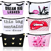 6 Pieces Makeup Bag Toiletry Pouch Waterproof Cosmetic Bag With Zipper Travel Packing Bag 87 X 53 Inch Small Cosmetic Bag Acce