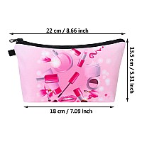 6 Pieces Makeup Bag Toiletry Pouch Waterproof Cosmetic Bag With Zipper Travel Packing Bag 87 X 53 Inch Small Cosmetic Bag Acce