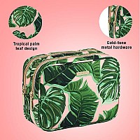 Conair Makeup Bag Travel Toiletry Bag Cosmetic Bag Toiletry Bag For Women Double Zip Organizer Pink Palm Print