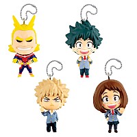 Tomy My Hero Academia Exclusive 4 Pack Of Danglers 4 Keychains With 4 Different My Hero Academia Characters Multi