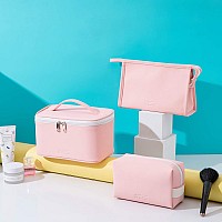 Mirason Makeup Bag Travel Toiletry Bag For Women Cute Make Up Bag Set Of 3 For Purse Pouch Makeup Organizer Bag Cosmetic Bag Fo