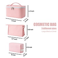 Mirason Makeup Bag Travel Toiletry Bag For Women Cute Make Up Bag Set Of 3 For Purse Pouch Makeup Organizer Bag Cosmetic Bag Fo