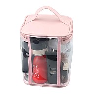 Haoguagua Premium Clear Makeup Bag With Inner Pocket Transparent Cosmetic Pouch For Travel Or Everyday Use Waterproof Beach Ba