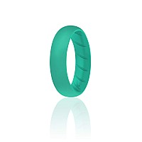 ROQ Silicone Wedding Ring - Basic Rose Gold, 6mm for Women