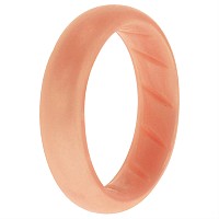 ROQ Silicone Wedding Ring - Basic Rose Gold, Size 7