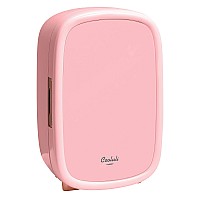 Cooluli Beauty 12L Makeup Fridge Pink Mini Fridge For Skin Care Accessories Cosmetics And Facial Masks Storage Interior Led