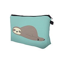 Deanfun Cosmetic Bag for women, Small makeup pouch Travel bags for toiletries waterproof Sloth gifts (51806)