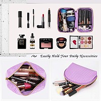 Ktmouw Makeup Bag 3 Pcs Waterproof Cosmetic Bag Set Portable Travel Cosmetic Bag Multifunction Organizer Storage Bag Weave Toile