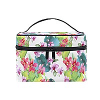 Makeup Bag Hand Painted Orchid Travel Makeup Organizer Bag Cosmetic Cases Toiletry Bags For Girl Women Ladies