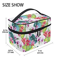 Makeup Bag Hand Painted Orchid Travel Makeup Organizer Bag Cosmetic Cases Toiletry Bags For Girl Women Ladies