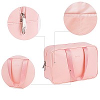 Full Size Toiletry Bag Women Large Cosmetic Bag Travel Makeup Bag Organizer Medicine Bag for Toiletries Essentials Accessories (Large, Pink)