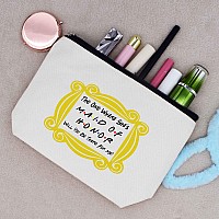 The One Where She's Maid of Honor Will You Be There for Me -Makeup Bag Cosmetic Bag Travel Pouch - Bridesmaid Gift - Bachelorette Party Gift - Unique Christmas Proposal Gifts for Besties Friends Women