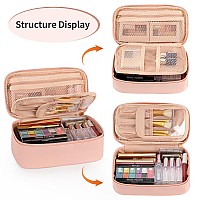 Ocheal Small Cosmetic Bagportable Cute Travel Makeup Bag For Women And Girls Makeup Brush Organizer Cosmetics Pouch Bagspink