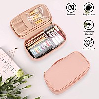 Ocheal Small Cosmetic Bagportable Cute Travel Makeup Bag For Women And Girls Makeup Brush Organizer Cosmetics Pouch Bagspink