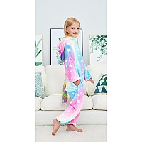 Newplush Unisex Children Unicorn Pyjamas Halloween Kids Onesie Costume 810 Years 01Starry Star 8Years