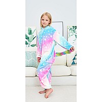 Newplush Unisex Children Unicorn Pyjamas Halloween Kids Onesie Costume 810 Years 01Starry Star 8Years