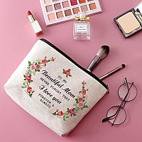 Java Wood Gifts For Mom To My Beautiful Mom Travel Zipper Makeup Bag Mother Of The Bride Or Groom Giftsgifts For Mom From Daugh