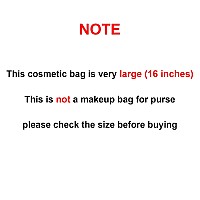 Rownyeon Large 16 Makeup Bag Clear Tpu Material Waterproof Double Zipper Spacious Organizer For Travel Women Pink