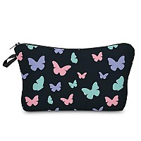 Deanfun Makeup Case Small, Cosmetic Zipper Bag Waterproof for Purse Mini, Women Cute Traveling Accessories Pouch for Ladies Thanksgiving Christmas Gifts(D2-55122)