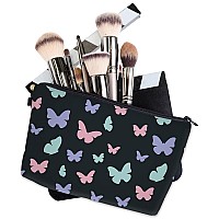 Deanfun Makeup Case Small, Cosmetic Zipper Bag Waterproof for Purse Mini, Women Cute Traveling Accessories Pouch for Ladies Thanksgiving Christmas Gifts(D2-55122)