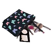 Deanfun Makeup Case Small, Cosmetic Zipper Bag Waterproof for Purse Mini, Women Cute Traveling Accessories Pouch for Ladies Thanksgiving Christmas Gifts(D2-55122)