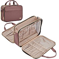 Nishel Travel Makeup Bag Portable Cosmetic Organizer Stand Up Toiletry Bag Travel Cosmetic Case For Travel Sized Toiletries