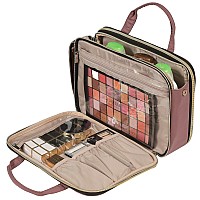 Nishel Travel Makeup Bag Portable Cosmetic Organizer Stand Up Toiletry Bag Travel Cosmetic Case For Travel Sized Toiletries