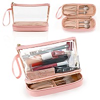 Ethereal Clear Makeup Bag Small Makeup Bag For Purse Travel Makeup Bag For Women Tsa Approved Cosmetic Bag Waterproof Toiletry