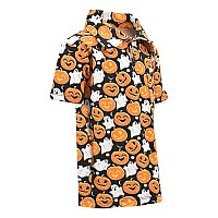 Unique Baby Boys Pumpkins Ghosts Halloween Tshirt Polo 5Y Orange