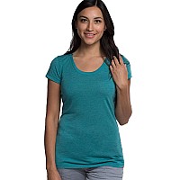 Cariloha Bamboo Scoop Tee for Women - X-Large - Teal