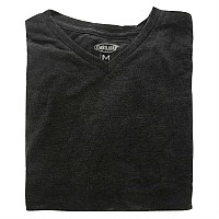 Cariloha Bamboo V-Neck Tee - Cooling, Charcoal, Medium