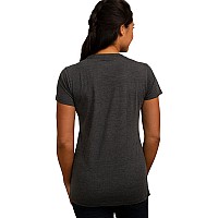 Cariloha Women's Bamboo Crew Tee - Small - Charcoal Heather